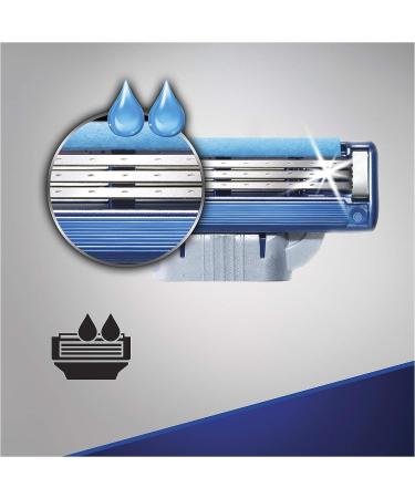 Gillette Mach3 Turbo Razor Blades for Men - Pack of 8 - Turbo 8 Count - Buy Online on GoSupps.com
