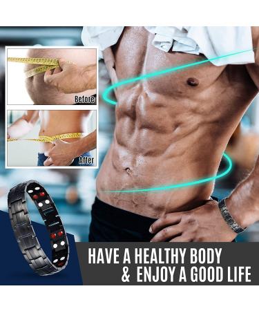 Lymph Detox Adjustable Magnetic Therapy Bracelet for Circulation & Pain Relief (2 Pcs) - Men & Women - Buy Online on GoSupps.com