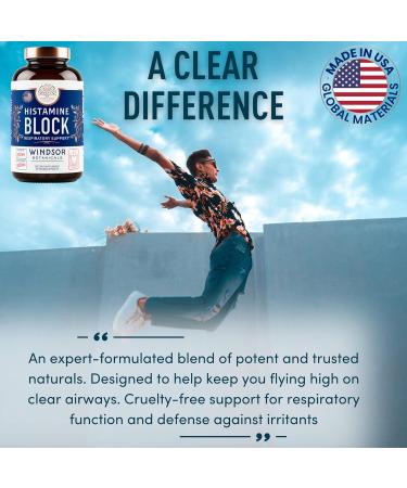 WINDSOR BOTANICALS Histamine Block Capsules and Dental Probiotics for Teeth and Gums - Allergy and Oral Health Bundle - Buy Online on GoSupps.com