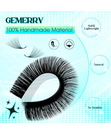 GEMERRY Easy Fan Lash Extensions - Rapid Blooming C/D Curl 8-20mm Volume Lashes - Self Fanning Eyelash Extension Tray - Buy Online on GoSupps.com