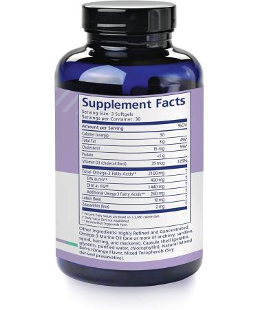 n maqula Omega 3 Supplement - 90 Softgels 30-Day Supply - Re-Esterfied Omega 3 Triglyceride Form with 1400mg DHA 400mg EPA Lutein & Zeaxanthin for Macular & Retinal Support 90 Count (Pack of 1) - Buy Online on GoSupps.com