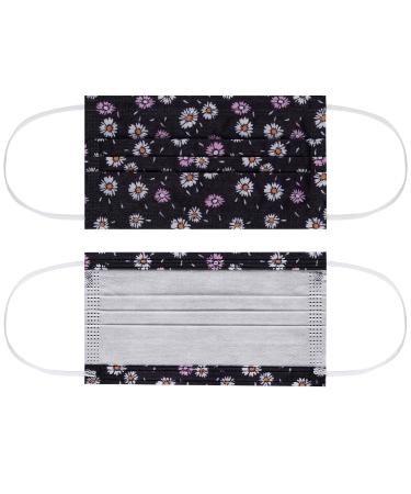 NU R 10pcs Floral 3 Ply Disposable Face Mask with Filter Layer & Elastic Earloop - FLORAL-017 | Retail Sealed Bags - Buy Online on GoSupps.com