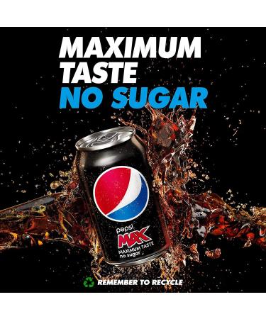Pepsi Max Zero Sugar - 24 cans of 330 ml - Buy Online on GoSupps.com