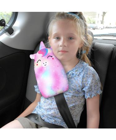 MHJY Cute Unicorn Seat Belt Pads for Kids - Pink Seatbelt Strap Cover for Comfortable Head and Neck Support - Toddlers, Girls, Boys - Buy Online on GoSupps.com