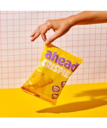 Ahead Crispies Cheese - High Protein Chips | 24% Protein Low Fat Vegan Gluten-Free Delicious Healthy Snacks - No Added Sugar No Palm Oil - Buy Online on GoSupps.com