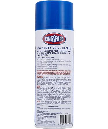 Kingsford Heavy Duty Grill Cleaner Aerosol | Effortlessly Cuts Grease and Grime | Ideal for Grills and Ovens | 14.5 oz - 1 Pack - Buy Online on GoSupps.com