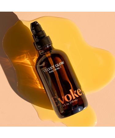 Plant Therapy Evoke Velvet Glow Body Oil 4 oz Ultra Hydrating & Quick Absorption for Silky Soft Skin Enriched with Squalane Argan and Vitamin E Luxurious All Natural Scent - Buy Online on GoSupps.com