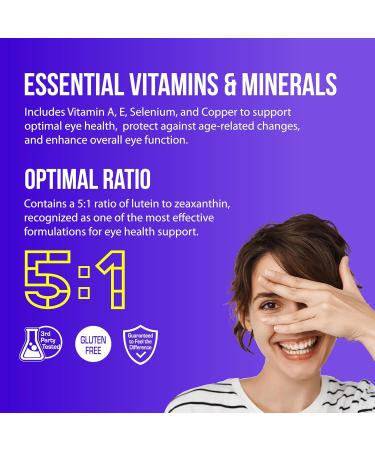 NANOWELL EyeCare Anthocyanins 100 - Eye Health Vitamins with Bilberry Zeaxanthin Lutein - 60 Softgels X 2 Bottles for 4 Months (120 Count) 60 Count (Pack of 2) - Buy Online on GoSupps.com