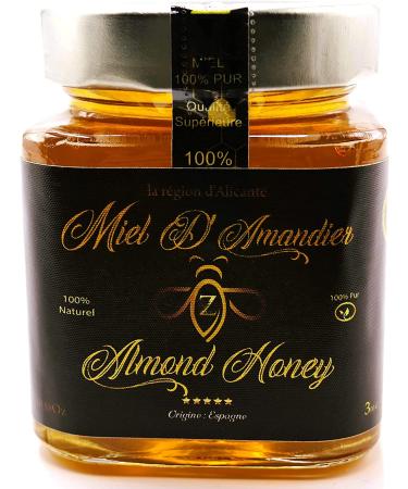 Almond honey - 100% natural 300g jar, of the finest quality certified by Cetam 100% raw, a wide variety of delicious flavors.