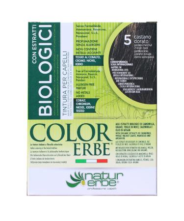 Naturerbe Colour Herb Extracts Organic Dye 05 Golden Brown