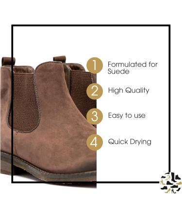 Shoe Clinic Suede Cleaner and Suede Protector 125ml | Deep Cleans & Protects | Use on Dress Shoes Trainers Boots Heels Sandals Suede cleaner and brush - Buy Online on GoSupps.com