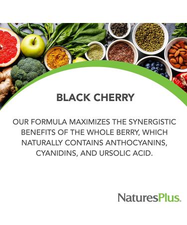 Nature's Plus Herbal Actives Black Cherry 750 mg â€“ 30 Tablets for Joint Health & Wellness - Buy Online on GoSupps.com