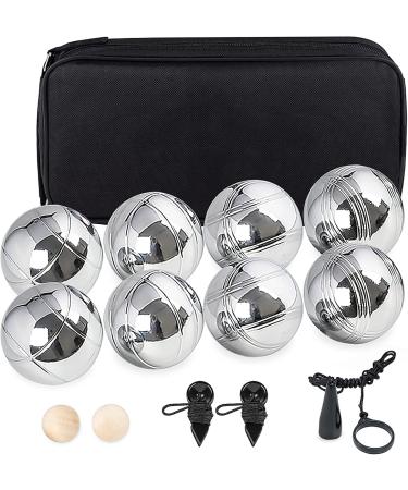 Buy Hengsong Boules Balls Set - 8-Part Classic Garden Game | Durable Iron Chrome Boules for Outdoor Fun | International Shipping Available - Buy Online on GoSupps.com