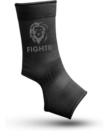 Fightr Ankle Bandage Unisex | Ultimate Joint Protection for Kickboxing MMA Muay Thai | All Black Unisize Ankle Support for Adults - Buy Online on GoSupps.com