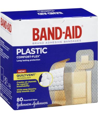 Band-Aid Comfort-Flex Assorted Strips Bandage Family Pack tan 80 Count 80 Count Comfort Flex - Buy Online on GoSupps.com