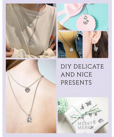 JIALEEY 400 PCS Tibetan Silver Charms Pendants for DIY Bracelet Necklace Jewelry Making - Wholesale Bulk Lots for Crafting - Buy Online on GoSupps.com