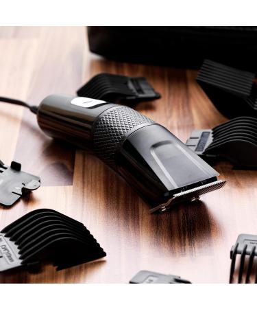 Babyliss 7755U Men Hair Clipper Diamond Sharp Stainless Steel Blades 8 Comb Guides Mains Powered Hair Styles at Home Comb Included Smooth & Precise Black - Buy Online on GoSupps.com