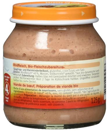 Holle Organic Beef Pack of 6 (750g) - Premium Quality Organic Baby Food | International Shipping Available - Buy Online on GoSupps.com