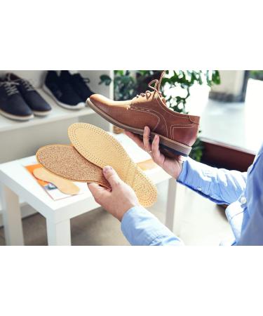 3 Pair Pack Vegetable Tanned Sheepskin Leather & Natural Cork Insoles | Kaps Pecari Cork Set (38 EUR / 7 US Women) - Buy Online on GoSupps.com