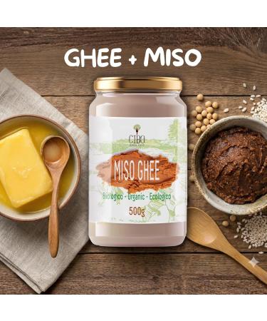 Cibo Ghee au Miso Bio 500g Beurre Clarifi Italien et P te de Miso Japonaise Go t Umami Intense Sans Lactose Keto & Paleo Id al pour Cuisine Sal e Sauces et Viandes Miso 500gr - Buy Online on GoSupps.com