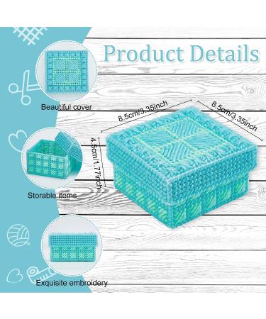FREEBLOSS 4 Set Plastic Canvas Kit for Beginners - Mesh Sheets, Yarn for Embroidery, Knitting Projects - Buy Online on GoSupps.com
