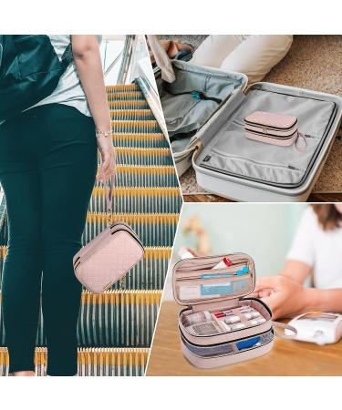 YARWO Insulin Cooler Travel Case with 2 Ice Packs Double-Layer Diabetic Insulated Organizer Portable Medication Bag for Insulin Pens Glucometer and Diabetes Care Kits Dusty Rose (Patented Design) - Buy Online on GoSupps.com
