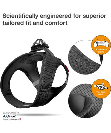 Buy Air-Mesh Vest Harness in Black 3XS No Curli D-Ring Buckle | International Shipping Available - Buy Online on GoSupps.com