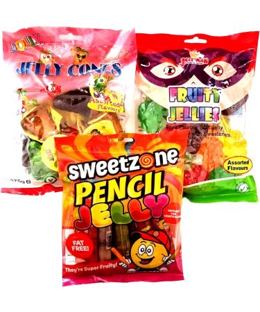 Fruity Jellies Fruit Jelly Straws & Jelly Cones. 3 Full Bags (40 pieces) of Tik Tok fun. Halal Vegetarians & Fat free. - Buy Online on GoSupps.com