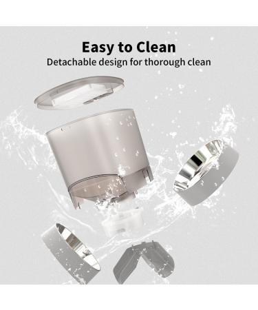 ALUKE Automatic Cat Feeder for Two Cats - 6.5L Dry Food Dispenser with Stainless Steel Bowls - Dual Power Supply - 10s Meal Call - Up to 50 Portions - 6 Meals Per Day - White/Gray - Buy Online on GoSupps.com