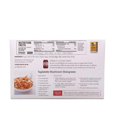 Jovial Egg Tagliatelle Gluten-Free Pasta | USDA Organic Whole Grain Brown Rice | Made in Italy | 9 oz - Buy Online on GoSupps.com