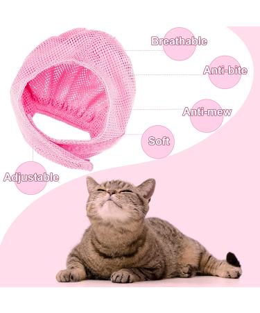 9-Piece Cat Bathing Set - Anti Bite & Scratch Grooming Bag, Brush, Comb, Muzzle, Nail Clipper, File, Tick Tool - Pink - Buy Online on GoSupps.com