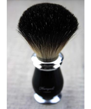 Men's Black Shaving Kit - Badger Hair Brush Safety Razor & Stainless Steel Stand | Premium Grooming Set - Buy Online on GoSupps.com