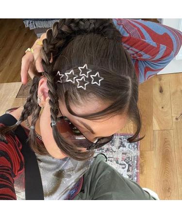 Paifeancodill Star Hair Clips 60 Pcs Star Snap Hair Clips Stars Shaped Hairclips Metal Snap Hair Clips Cute Star Hair Clips Hair Barrette Hairclips Anti-Skid Hair Star Barrettes Accessories (Silver) - Buy Online on GoSupps.com