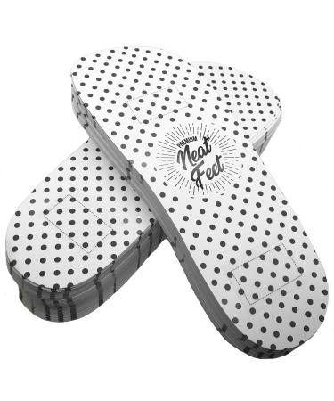 100 Pairs (200 feet) Premium Disposable Spray Tanning Feet Pads - Polka Dot Print