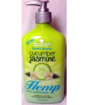Malibu Tans Sweet Scents Hemp Body Moisturizer - Cucumber Jasmine 18 oz