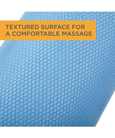 Maximo Fitness 18 x 6 High Density Foam Roller for Trigger Point Massage | Muscle & Back Roller for Yoga, Pilates & Physical Therapy | Blue - Buy Online on GoSupps.com