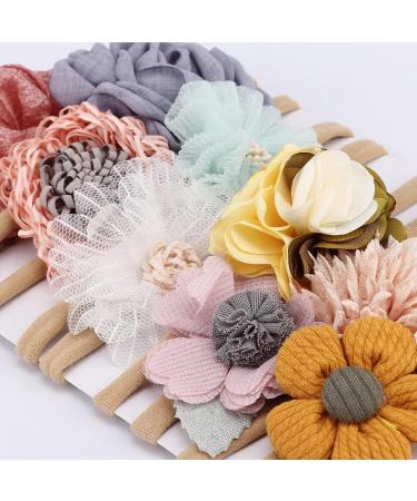 Dreshow 10 Pack Baby Hair Bands & Headbands for Girls - Nylon Hair Accessories for Newborns & Toddlers - Buy Online on GoSupps.com