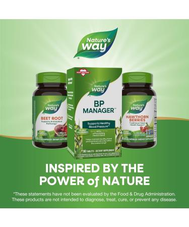 Buy Nature's Way BP Manager | 90 Tablets for Heart & Blood Pressure Support - Buy Online on GoSupps.com