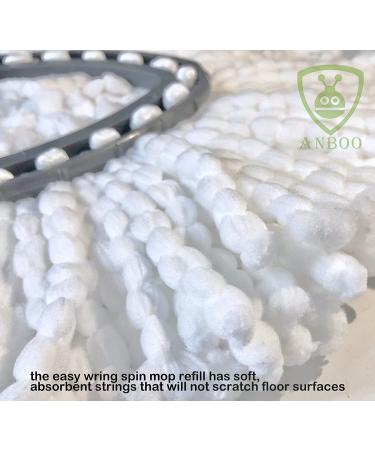 Microfiber Mop Head Refills - Easy Cleaning Spin Mop Replacement Head (4 Pack) - White 4pcs - Buy Online on GoSupps.com