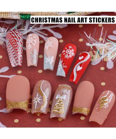Christmas Nail Stickers 10 Sheets Christmas Nail Art Stickers & Decals Self-Adhesive (Christmas Nail Stickers B) - Buy Online on GoSupps.com