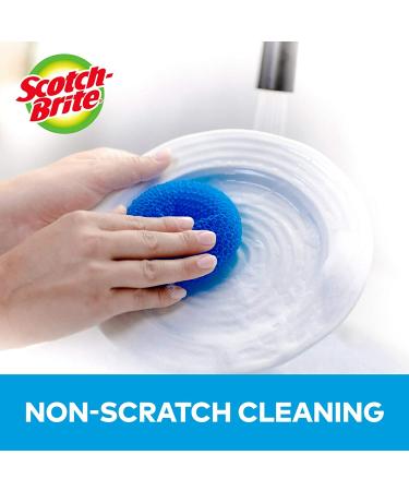 Scotch-Brite Non-Scratch Plastic Scrubbing Pads - Gentle on Dishes, Tough on Grime | Pack of 3 - Buy Online on GoSupps.com