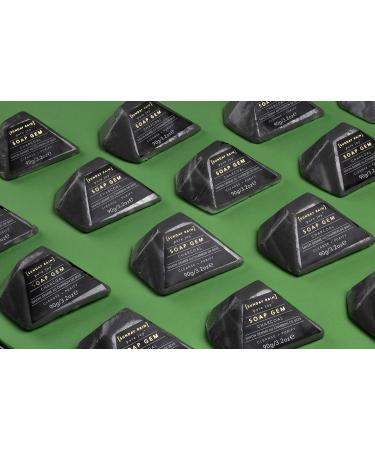 Buy Sunday Rain Charcoal Gem Soap Bar | Luxurious Vegan Skincare | International Shipping Available - Buy Online on GoSupps.com