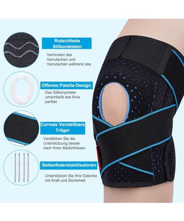 Buy Sivitick Adjustable Knee Bandage for Men & Women - Orthopedic Support with Side Stabilizers & Gel Pads for Meniscus & Arthrosis - Buy Online on GoSupps.com