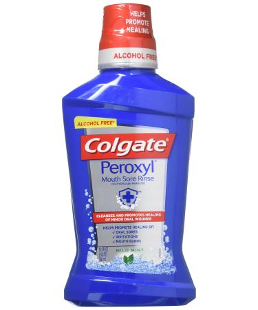 Colgate Peroxyl Mouth Sore Rinse Mild Mint 16.9 oz