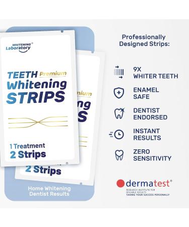 Premium Peroxide-Free Teeth Whitening Strips - 21 Sessions for Deep Stain Removal and Enamel-Safe Results - Buy Online on GoSupps.com