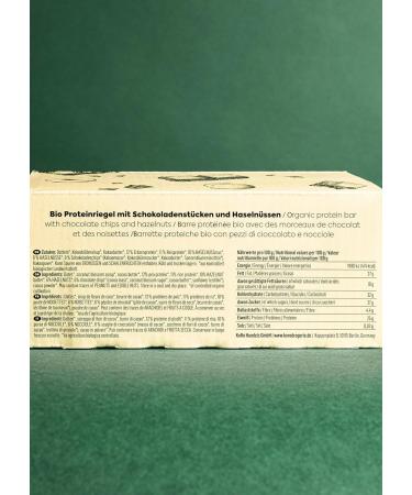 Koro Vegan Organic Protein Bar Hazelnut 12-Pack | High Protein Plant-Based Snack for Fitness - Buy Online on GoSupps.com