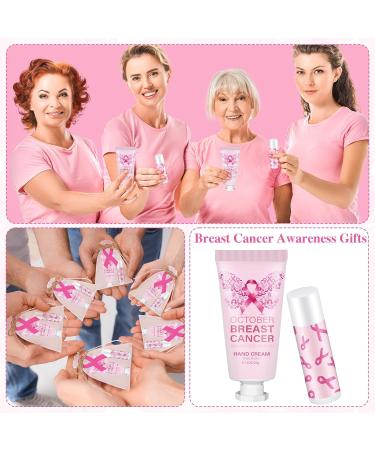 Bulk Breast Cancer Awareness Gifts: 50 Pink Ribbon Lip Balm & Hand Cream Sets | Perfect for Offices & Survivors - Buy Online on GoSupps.com