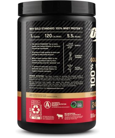 Optimum Nutrition Gold Standard 100% Whey Protein Powder Vanilla Ice Cream 0.68 Pound (Pack of 1) Vanilla Ice Cream 10.9 Ounce (Pack of 1) - Buy Online on GoSupps.com