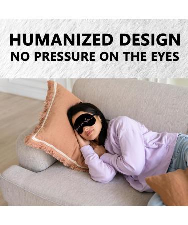 Funny Leave Me Alone Silk Eye Mask - Adjustable Sleeping Mask for Women & Girls | Perfect for Travel & Naps - Buy Online on GoSupps.com