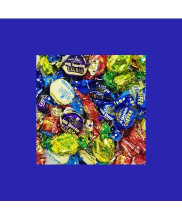 Toffee Sweets Walkers Assorted Selection with Chocolate Eclairs x 2 Bags 300g Bundle with Silver Window Lid Refillable On-the-Go Tin - Buy Online on GoSupps.com